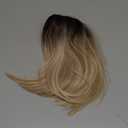 Ombre Platinum Blonde Short Curly Wigs Human Hair, Real Hair Look, Lightweight, Breathable, Heat Resistant, and Capless for Comfortable Wear (Platinum, 14inch)