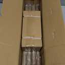 Boho Wood Curtain Rods for Windows 48 to 84 inch,1" Adjustable Heavy Duty Window Curtain Rod with Imitation Wood Grain Finials,Rustic Decorative Drapery Rods Set,Size:36-88'',Weathered Wood