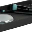 iDesign Steel Vanity Tray for Bathroom Organization and Storage - Matte Black