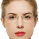 OCCI CHIARI Reading Glasses 1.0 For Women Men Eye Reader with Titanium Frameless Durable Spring Hinge 1.0 1.5 2.0 2.5 3.0 3.5 1.25 1.75 2.25 2.75