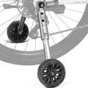 Bike Training Wheels, Pair of Heavy Duty Rear with Stabilizers Mounted Kit for 16 18 20 22 inch Kids Boy Girls Variable Bike (Black)
