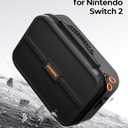 COOWPS for Nintendo Switch 2 Carrying Case 2025, with 4Pcs Thumb Grips, 20 Game Card Slots, Portable Full Protection All In One Travel Storage Case for Switch 2 Console Pro Controller Accessories