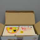 WOODMAM Wooden Pizza Toy - 48 PCS Montessori Pretend Play Food for Ages 3+, Educational Learning Toy Wooden Playset with Bake Oven, Christmas Birthday Gift for 3 4 5 6 Year Old