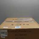 Black Crystal Chandelier 23.62'' K9 Smoke Gray Crystal Round Pendant Lights 8 Lights 5-Tier Large Modern Chandelier for Dining Room Living Room Bedroom Foyer Entryway (24" Flat)