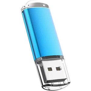 USB Flash Drive 32GB, Maspen Thumb Drive 2.0 High Speed Memory Stick Jump/ Zip/ Pen Drive,Blue,32 GB (1 Count (Pack of 1))