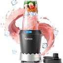 TOPZEE Personal Smoothie Blender - 1000W Single Serve Smoothie Maker with 24oz Portable Travel Cups, Ideal for Protein Shakes, Frozen Drinks, and Kitchen Use
