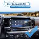 2022-2025 2026 Sierra 1500 Screen Protector for GMC Sierra (SLE, SLT, Elevation) 13.4-inch Touch Screen, 9H Tempered Glass 2025 Sierra 1500/2500HD/3500HD Truck Accessories 13.4" Without Hole