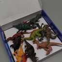 Dinosaur Toys with Sound Books, 10PCS Dino Toy for Toddlers & Animal Sounds Book with 10 Buttons, Realistic Plastic Animal Figures, Dinosaur Toys for Kids 3-5, Dinosaurs Lover Gifts for Kids