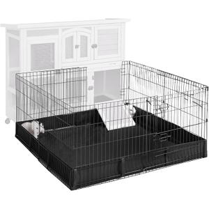 Aivituvin Pet Playpen Guinea Pig Cage Small Animal Rabbit Exercise Pen with Waterproof Floor Liner - Extension Playpen ONLY