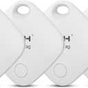 Air Tracker Tag 4 Pack Bluetooth Luggage Tracker tag Locator Works with Apple Find My,Smart Tracker for Suitcase, Bag, Backpack, Wallet,Replaceable Battery Smart tag Item Finder