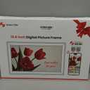 BIGASUO Digital Picture Frame Frameo 15.6" WiFi Electronic Photo Frames Large with 64GB Memory 1920x1080 IPS FHD Touch Screen Share Moments Instantly Anywhere Photo Gifts for Parents and Grandparents (15.6 inch Black & White)