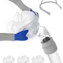 Replacement Set for Airfit P10 Nasal Pillow, Includes 3 Size Nasal Pillows, Adjustable Headgear, Tube Frame and Hose, All in One Set