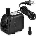 DOMICA 220 GPH Ultra Quiet Fountain Pump, Small Submersible Pump (15W 800L/H) for Pond, Water Feature, Aquariums, Hydroponics, Indoor or Outdoor Fountain