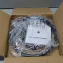 Modern LED Chandelier，Black Pendant Light Fixture with Circular Ring Lights，Adjustable Height Chandeliers with Circular Ring Shape for Dining Room Kitchen Island Living Room Bedroom Cafe(4000K)