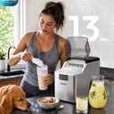 EUHOMY Ice Cube Maker Machine Countertop, 45Lbs/Day, 24Pcs in 13 Mins