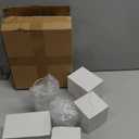 6-Piece Set of Glass Candlestick, Crystal Candlestick Holder Holder and Conical Candle, Christmas Candle Holder Decoration, Family Living Room Wedding Candle Holder (Clear 2sets)