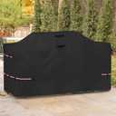 Bitubi 98 Inch Island Grill Cover - 600D Heavy Duty Waterproof All Weather Protection Extra Large Grill Cover,Black