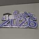 2 x Senior 2026 Sign Wooden Graduation Decorations Blue Graduation Hanging Decor 2026 Grad Letter Sign Wooden Photo Booth Prop for Senior Night High College School Celebration Grad Party Supplies(Blue)
