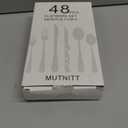 48 Pcs Silverware Set with Steak Knives Service for 8,Stainless Steel Flatware Set,Mirror Polished Cutlery Utensil Set,Home Kitchen Eating Tableware Set,Include Fork Knife Spoon Set,Dishwasher Safe