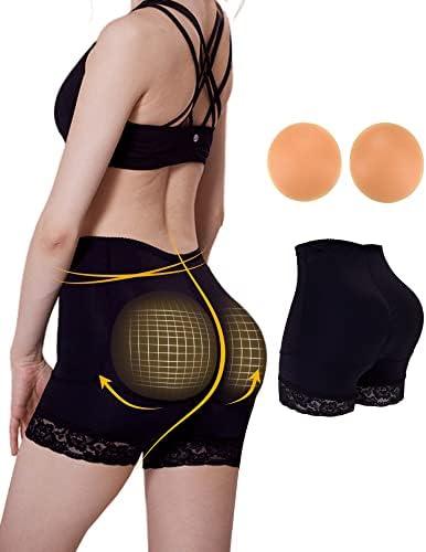 AFLIFLI Padded Shapewear with Silicone Butt Pads, Removable Fake Silicone Hip Pads, Inserts & Enhancer for Women Underwear XL