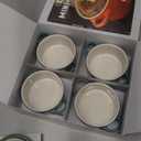 Le Creuset Stoneware Set of 4 Mini Cocottes with Cookbook, 8 oz. each, Artichaut