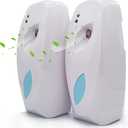 Automatic Air Freshener Spray Dispenser (2-Pack),Wall Mounted/Free Standing Automatic Air Fresheners for Home and Commercial Use, Multiple Time Scent Release Setting for Room/Restroom Sprayer (White)