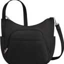 Travelon Anti-theft Classic Crossbody Bucket Bag | Anti-theft (One Size, Black)