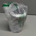 Hon&Guan 5 Inch Duct - 16 FT White PVC and Aluminum Flexible Ducting for Heating Cooling Ventilation and Exhaust with 2 Clamps