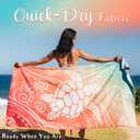 WEKAPO Microfiber Beach Towel  Ultra-Soft & Quick-Dry, Extra Large (71 x 39), Perfect for Beach, Travel & Outdoor Lightweight, Sand-Free & Vibrant Design (Gradient Coral Sea Turtle)