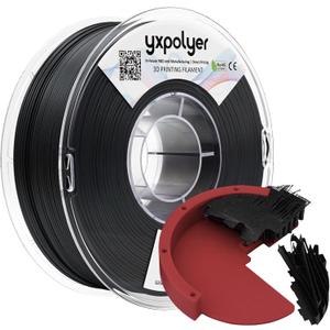 YXPOLYER Breakaway Support Filament 1kg 1.75mm Black with Heat-Resistant Reusable AMS-Compatible Spool, Solvent-Free Support Material for Nylon, PA-CF, PPS, PC-CF, and More Engineering-Grade Filament
