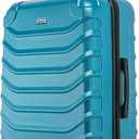 InUSA ENDURANCE Luggage with Spinner Wheels | Durable Lightweight Hardside Suitcase, Spacious Travel Bag with Handle and Trolley | 28-Inch Large Checked Luggage | Teal