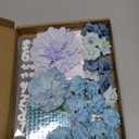 DECYOOL Graduation Cap Decorations, 58 Pcs DIY Graduation Cap Topper Craft Kit Included Faux Flowers for Graduation Cap 3D Butterfly Stickers Letter Stickers Rhinestone Stickers (Blue)