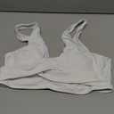 Fanuerg Women's Twist Front Bikini Top V Neck Push Up Padded Swimsuit Top Bathing Suits, Size: S