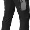 Moosehill Men's Hiking Cargo Pants Lightweight Water-Resistant Quick Dry for Tactical Work Fishing Golf Travel Outdoor Casual (30W x 30L, Black)