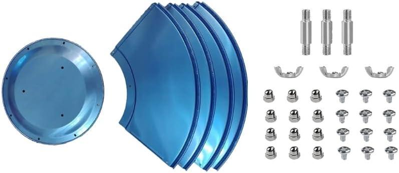 Outdoor Patio Heater Reflector Shield, Aluminum Heat Reflector Shield Top for Propane Outdoor Heaters, Dome Replacement Parts, 3 Hole Mount, Stainless Steel 33" Diameter Round