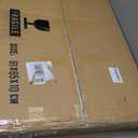 Modern Glass Coffee Table, Mid Century Small Coffee Table, Coffee Table for Living Room,Suitable for Bedroom Living Room Reception Office Tables (Walnut/Brown, Small) (Small 32.2 * 22.4 * 16in)