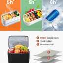 LOVEVOOK Lunch Backpack for Women, 15.6 Inch Laptop Bag with Insulated Cooler Lunch Box, Work Backpack for Teacher Nurse, Travel Backpack Lunch Bag for Camping Picnic Daily Use