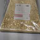 Mr. Pen- Sequin Christmas Tree Skirt and Tree Collar, 36 Inch Sparkly Base Cover, 24.8 Inch Foldable Sparkling Sequin Trees Skirt Collar, Gold Christmas Tree Skirt Gold Sequin Tree Skirt