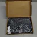 Qomfor Microwave Heating Pad - Large Microwavable Wheat Bag Heat Pack for Neck and Shoulders, Pain Relief, Back Pain, Arthritis, Period Cramps - Reusable Lavender Heating Pad (Black)