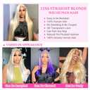 30 Inch 613 13x6 Lace Front Wig Human Hair Straight Human Hair Wig 180 Density Honey Blonde Wig Human Hair For Black Women