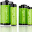 Amazon Basics 24-Pack Rechargeable AAA NiMH High-Capacity Batteries, 850 mAh, 1.2V, Recharge up to 500x Times, Pre-Charged