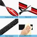 40 Feet Flexible Corner Protector Trim Molding 1.6 in Width Peel and Stick Molding 90 Inside & Outside Corner Guards Trim for Tile and Wall Edges Gaps, Furniture and Wall Repair-Black