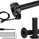Ebike Full Twist Throttle for Macfox, 3 Pin Surron Style Throttle Grip Kit 12V-72V Compatible with HappyRun Freego Heybike Electric Dirt Bike