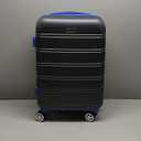 Rockland Melbourne Hardside Expandable Spinner Wheel Luggage, Grey, Carry-On 20-Inch