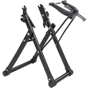 Greensen Wheel Truing Stand, Wheel Tire Foldable Home Mechanic Truing Stand Professional Mountain Road Rim Maintenance Tool Suitable for 25 to 27in Wheels
