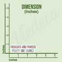 (3Pcs) No Thoughts and Prayers, Policy and Change Instead Christian Sticker Inspirational Quotes Bible Verse Jesus Motivational Vinyl Decals for Tumbler Kindles Laptop Books Phone - Size 3x1 Inch