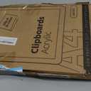 Clipboards  Set of 6 Plastic Clip Boards 8.5x11 Bulk | Colored Acrylic Clipboards for Classroom, Boho Classroom Decor, Teacher Supplies | Cute Clip Board for Kids, Office, Coaching, Medical, School