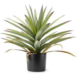 Saki Dcor Artificial Agave Plant in Pot, Lifelike Faux Agave Bonsai for Indoor and Outdoor Home Décor (20 Inch)
