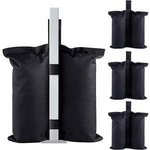 Canopy Weights Set of 4,Sand Bags for Canopy Tent, Heavy Duty Weight Bags Sandbag for Pop Up Canopy Tents, Gazebo Weights for Instant Outdoor Sun Shelter Canopy Legs(Without Sand)