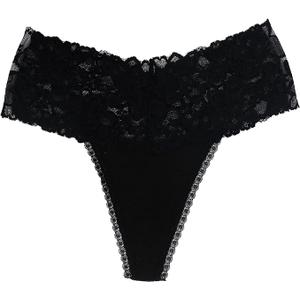 Delcroix High Waist Postpartum Underwear & C-Section Recovery Maternity Panties Women Retro Lace Cotton Thong, Medium 3 Pack